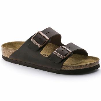 Birkenstock Oiled Læder Arizona Dame Kaffe | DK 4OKI